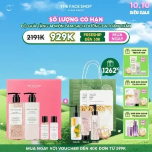 THE FACE SHOP săn deal đón Tết – ưu đãi lớn 7–12.1
