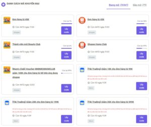 Mã giảm giá Shopee mới nhất hôm nay