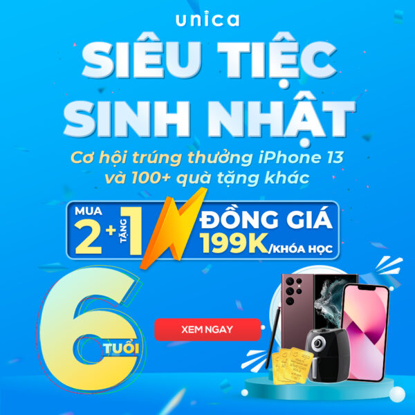 Unica – Nền tảng học online từ chuyên gia